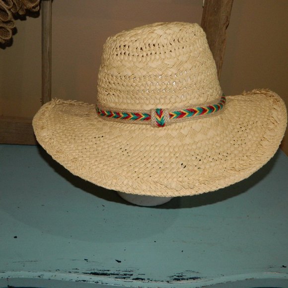 Treasure & Bond Accessories - TREASURE & BOND Panama Straw Hat Beach Summer Boho One Size